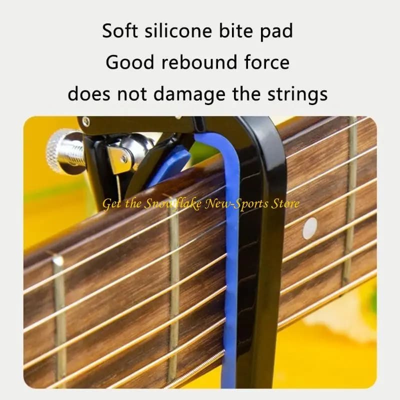 E56D Capotasto per ukulele in metallo Operazioni con sola mano Capotasto professionale Struttura in metallo