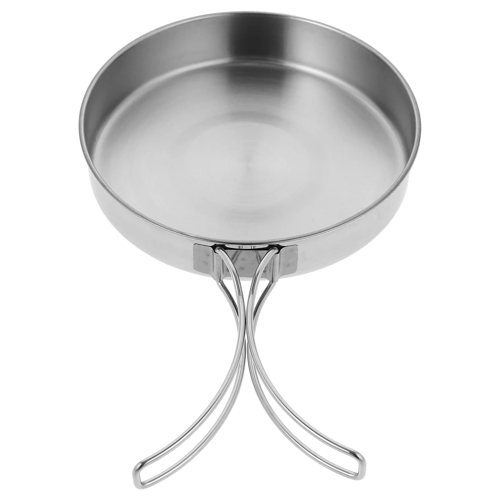 Mini portable pan Stainless steel outdoor cooker Camping tools Non-stick pan Cooking tool Kitchen pans with folding handle