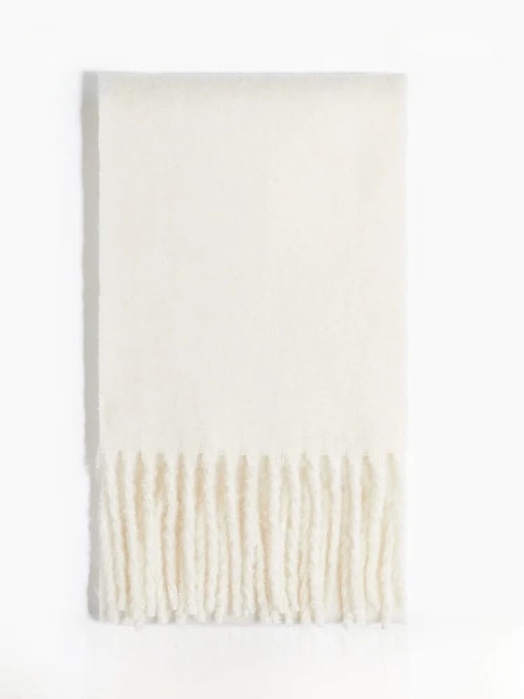 Sciarpa da donna H&M 1172852 per primavera, autunno e inverno, calda, in fibra di poliestere, lunghezza 190 cm, larghezza 30 cm, sciarpa/cravatta/asciugamano per spalle