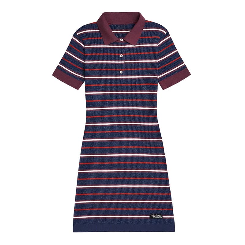 TS Knit Polo Dress Rooting For The Anti-Hero Taylor's Midi Skirt Short Sleeves One-Piece T-Shirt Summer Long Dress Women Clothes