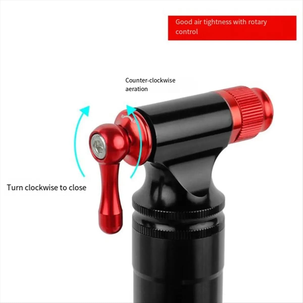 T34C CO2-Inflator Quick Easy Valve-Compatible for Road and Mountain Bikes Portable Bicycle Bicycle Pump-Inflator