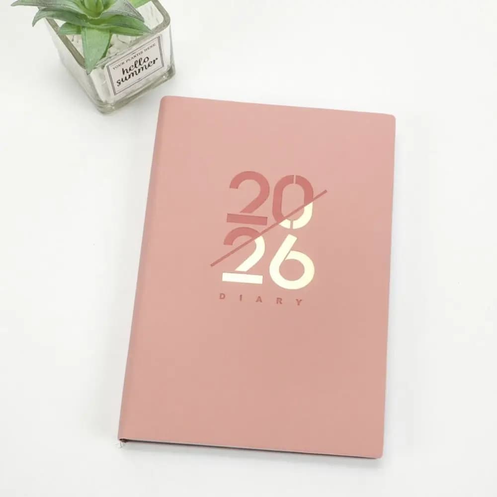Agenda Planner 2026 in Inglese, Blocco Note 12 Mesi, Segnalibro 365 Giorni, Taccuino Efficiente Semplice e Portatile