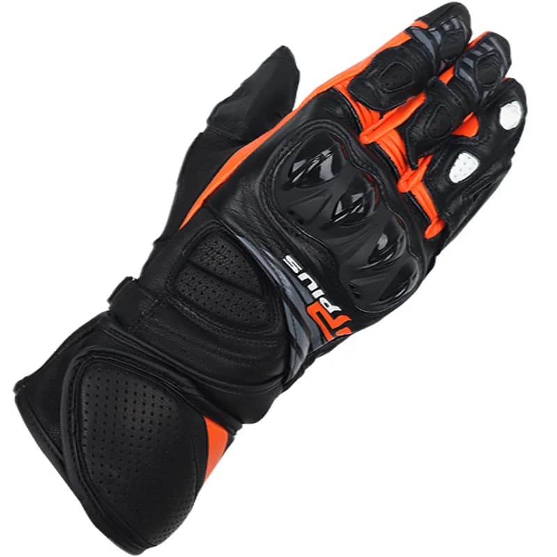 Two-X Gp Plus R v2 Motorcycle Race Leather Long Motorbike Racing Sports Gloves Touchscreen Motorrad Wear-Resistant Glove