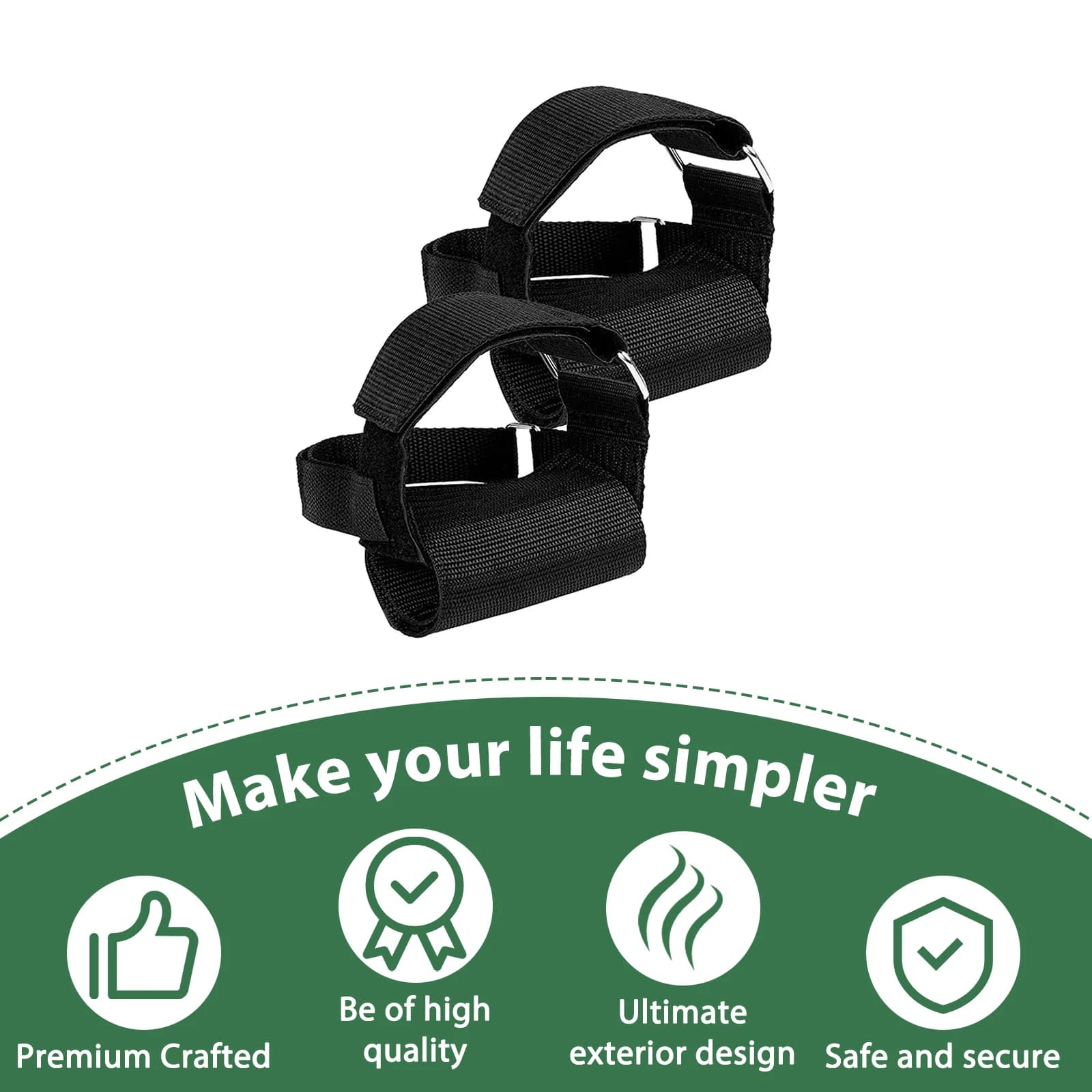 Adjustable Ankle Strap with Handlebar for Weight Training, Durable Resistance Band with Safety Clasp, Fitness Equipment for Home Gym