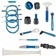 Kit di passaggio cavi interno per bicicletta, movimento centrale, pedali, pastiglie freno a disco, distanziatore pastiglie, indicatore di usura catena, rotore