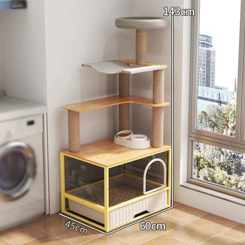 Tiragraffi di Lusso per Gatti, Accessori per Torre Tiragraffi, Cuccia, Giocattoli, Decorazioni per la Casa