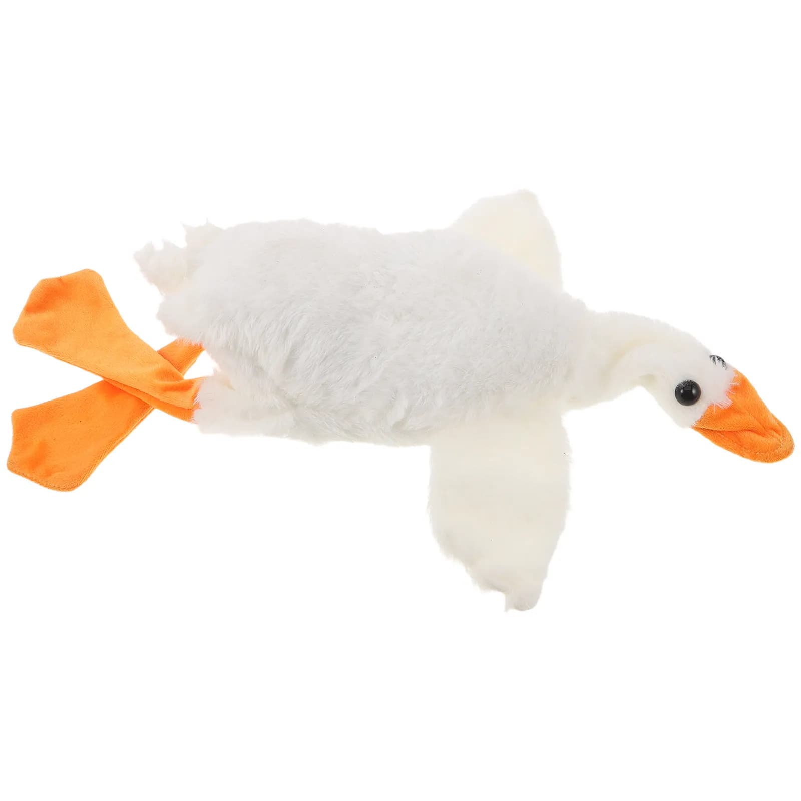 Fodera per cuscino decorativa in peluche a forma di oca bianca, grande, morbida, a forma di animale dei cartoni animati, per divano, letto, bomboniera, 50 cm