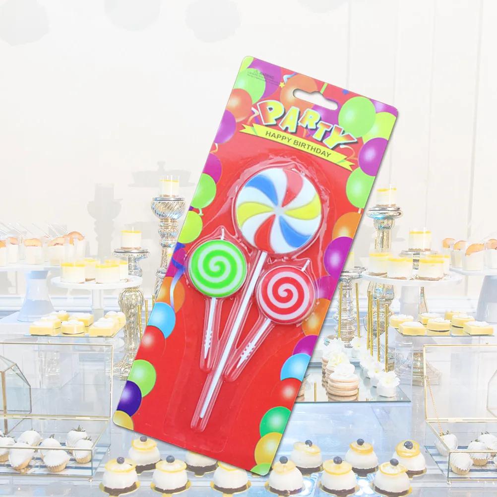 6 Pezzi Decorazioni a Forma di Lecca-lecca per Compleanni, Matrimoni, Anniversari, Feste, Candele per Torte di Compleanno