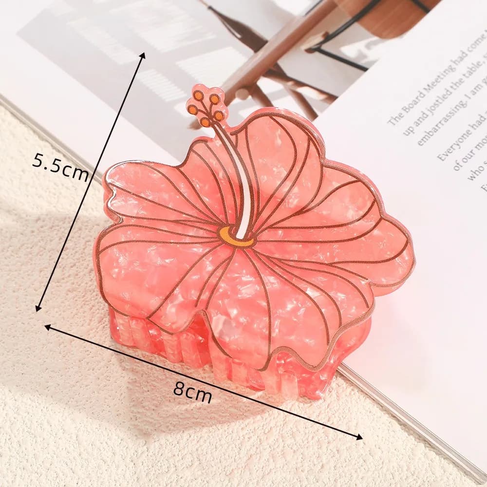 High Quality 8CM Hair Claw Clip Dolphin Shell Series Jelly Color Back Head Headwear Hair Claw Hair Accessories