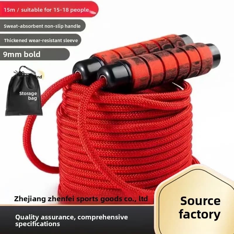 Group Multi Person Long Cotton Linen Weight-bearing Adult Rope Shaking Competition Jump Ropes Portable Fitness Equipment