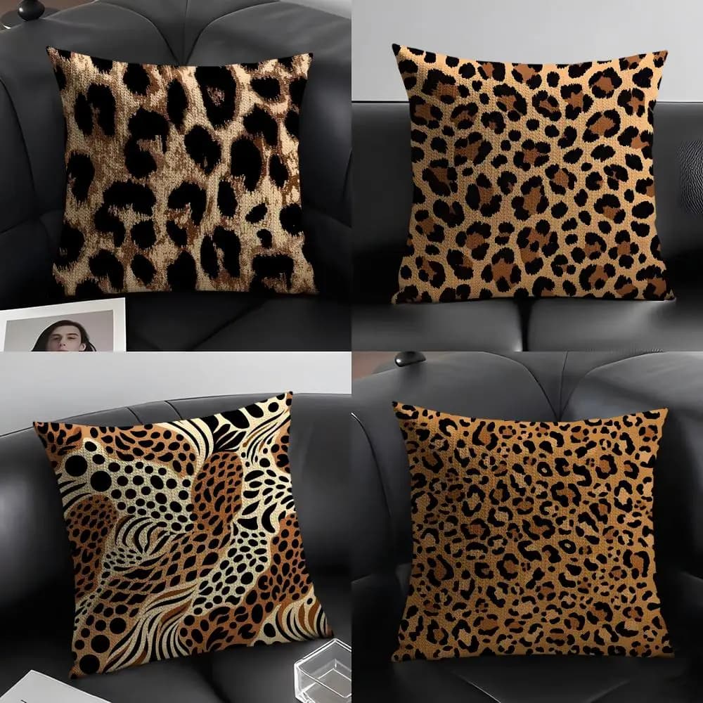 Fashionable pillow lining with natural linen print, organic fabric, front-back printing, for sofa, home decoration, gift, pillowcase