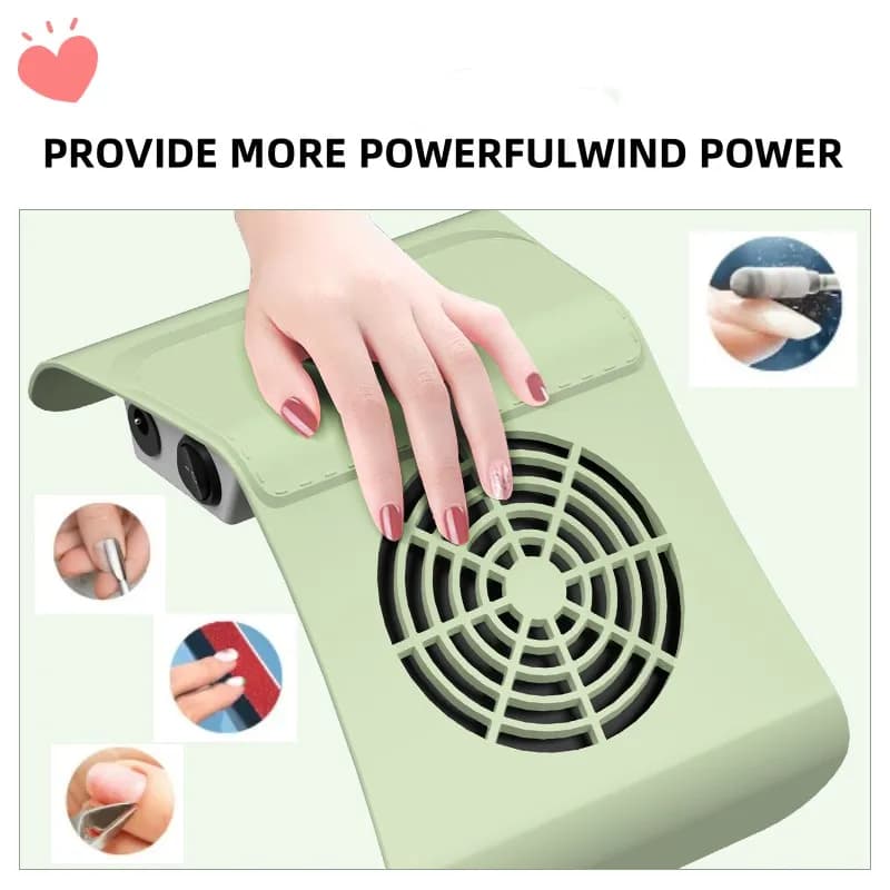 80 W nail vacuum cleaner with two fans Vacuum cleaner Machine tools for manicure Strong power Nail art Vacuum cleaner