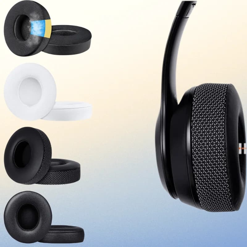 1 paio di cuscinetti in schiuma ultra morbida auricolari con cuscino in spugna di ricambio per cuffie Bluetooth wireless Beats Solo 3 2