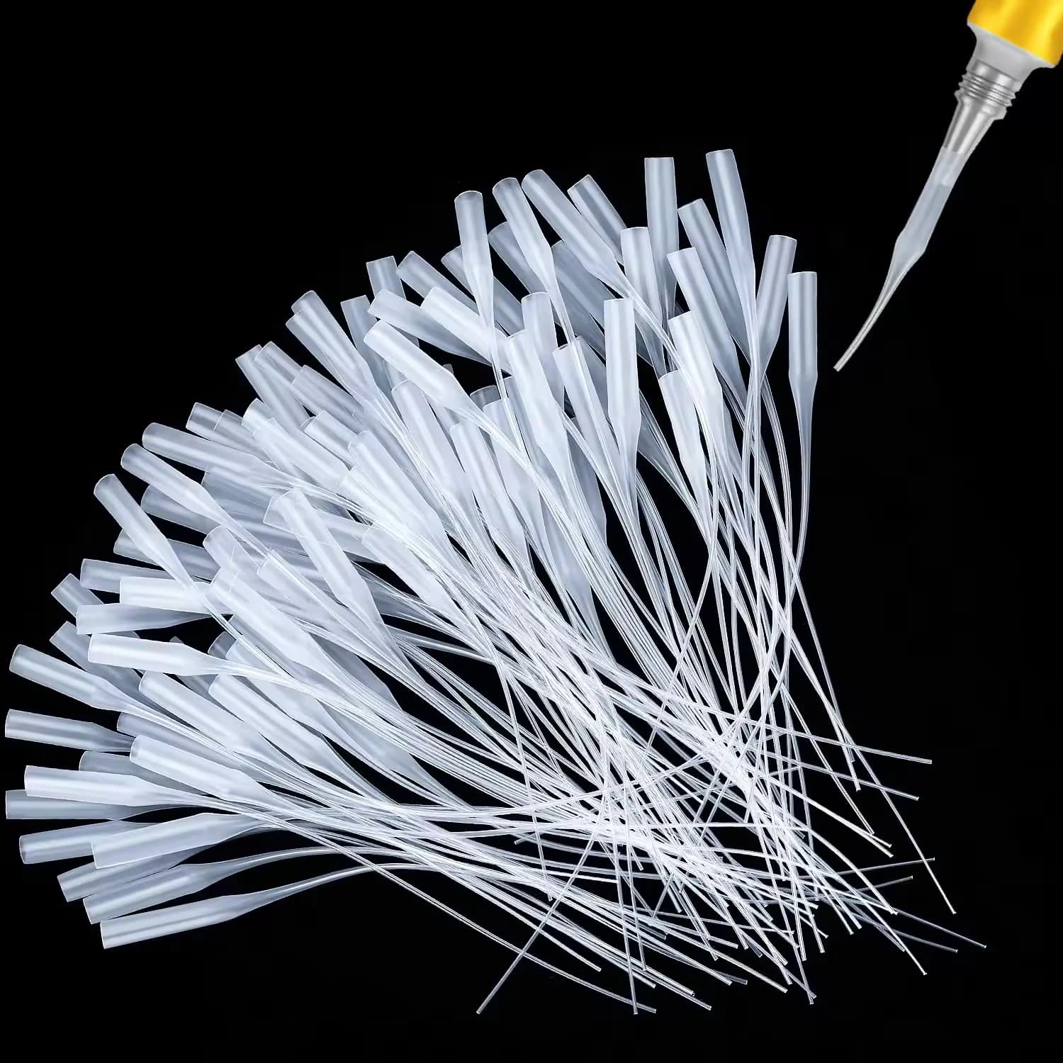 100PCS Universale 502 Istantaneo Super Colla Tubo Goccia Colla Tubo di Erogazione Strumento Adesivo Micro-Tips Colla Extender