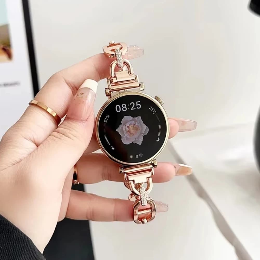 Cinturino di Lusso in Acciaio Inossidabile da 18 20 22mm per Huawei Watch GT6/5 46mm 42mm 4 4Pro, Cinturino da Donna per Samsung Galaxy 7 6 5 4 40mm 44mm