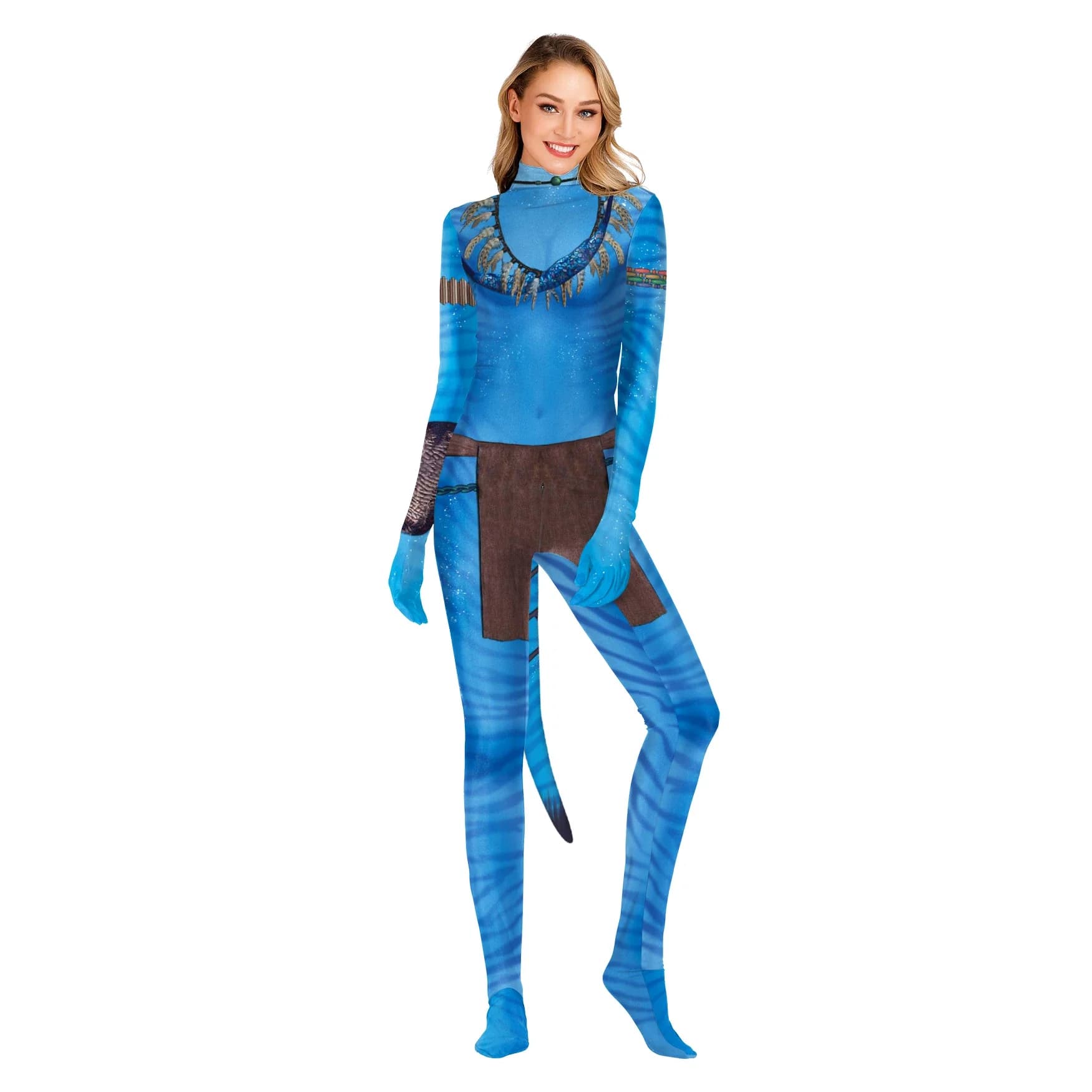 Avatar 2025 Costume Donna Film Avatar Cosplay Tute Donna Festa di Carnevale Halloween Alien Dress Up Tuta con Coda