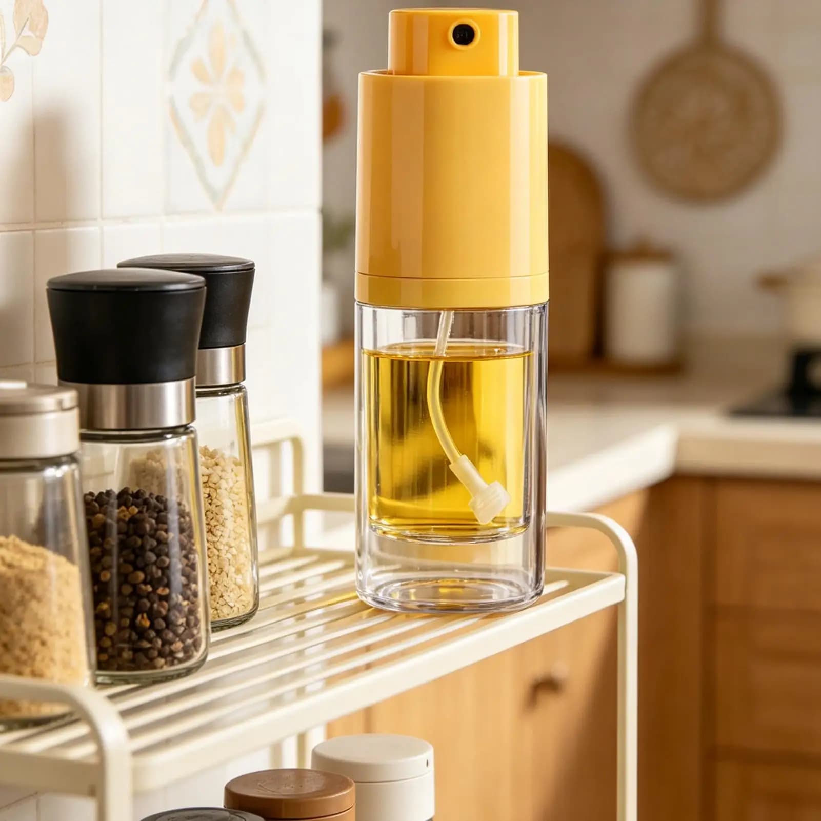 Spruzzino per olio da cucina a prova di perdite, nebulizzatore preciso, bottiglia spray per olio per cucinare, per barbecue, friggitrice ad aria, cottura al forno, frittura, marinatura