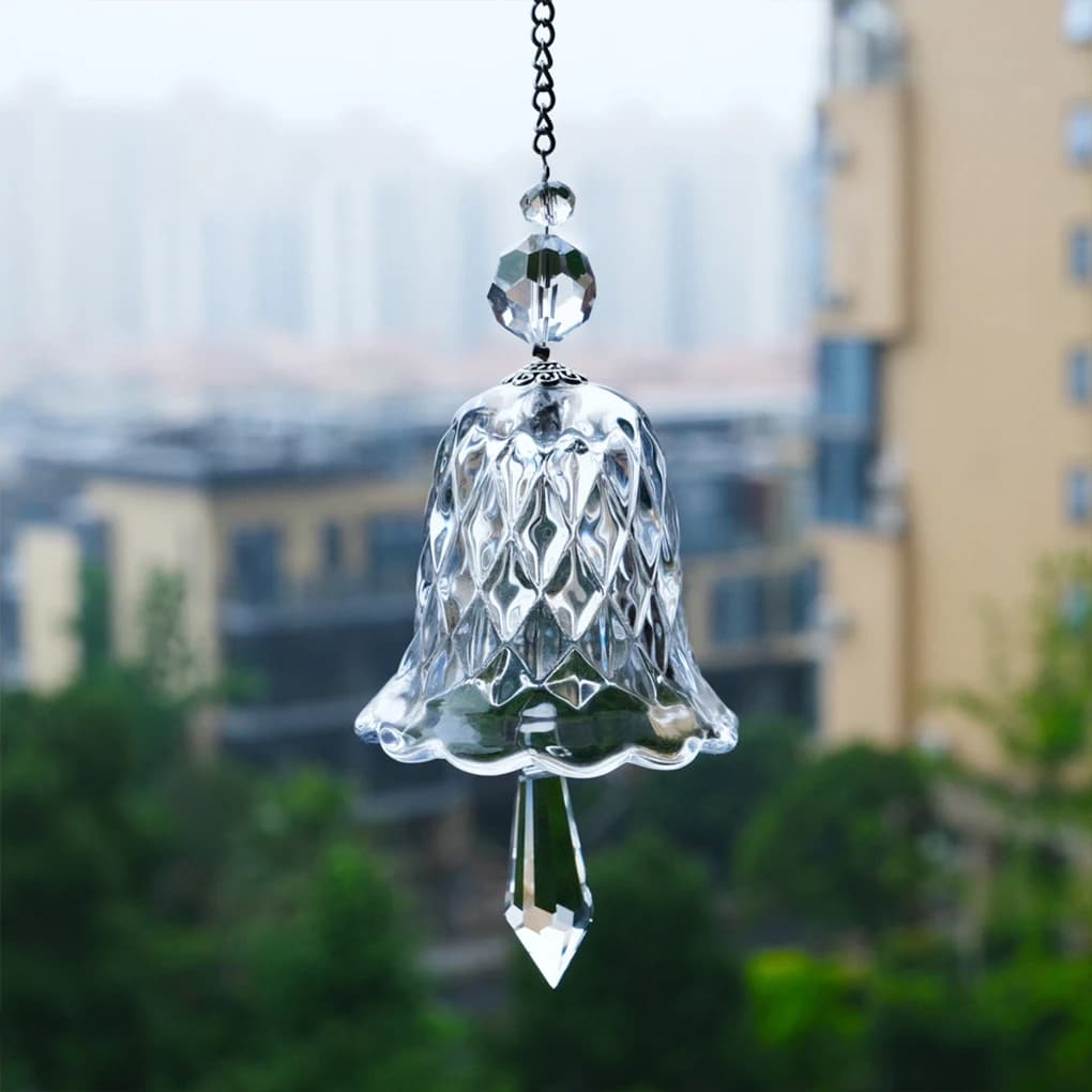 Rainbow Crystal Wind Chimes Window Hanging Decoration Bell Glass Hanging Suncatcher Christmas Decoration Birthday Gift