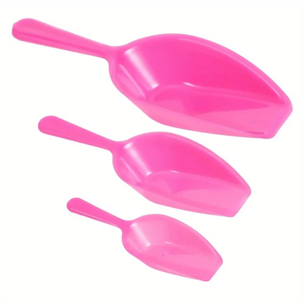 3 pezzi/set spatola per perline di plastica cucchiaio per perline di riso foglio di argilla polimerica strumento di archiviazione desktop per finitura rapida fai da te