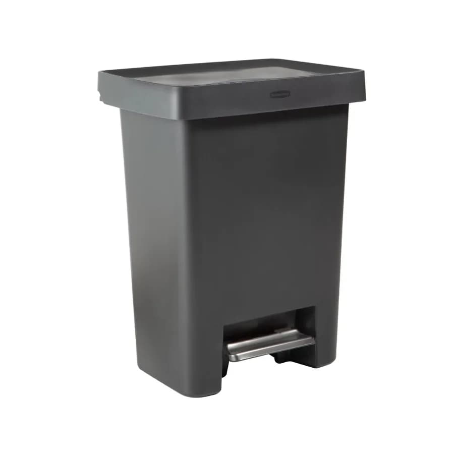 Cestino per Rifiuti da Cucina con Doppio Scomparto e Coperchio a Pedale, 19 Galloni, in Plastica, per Gestione Efficiente dei Rifiuti in Casa