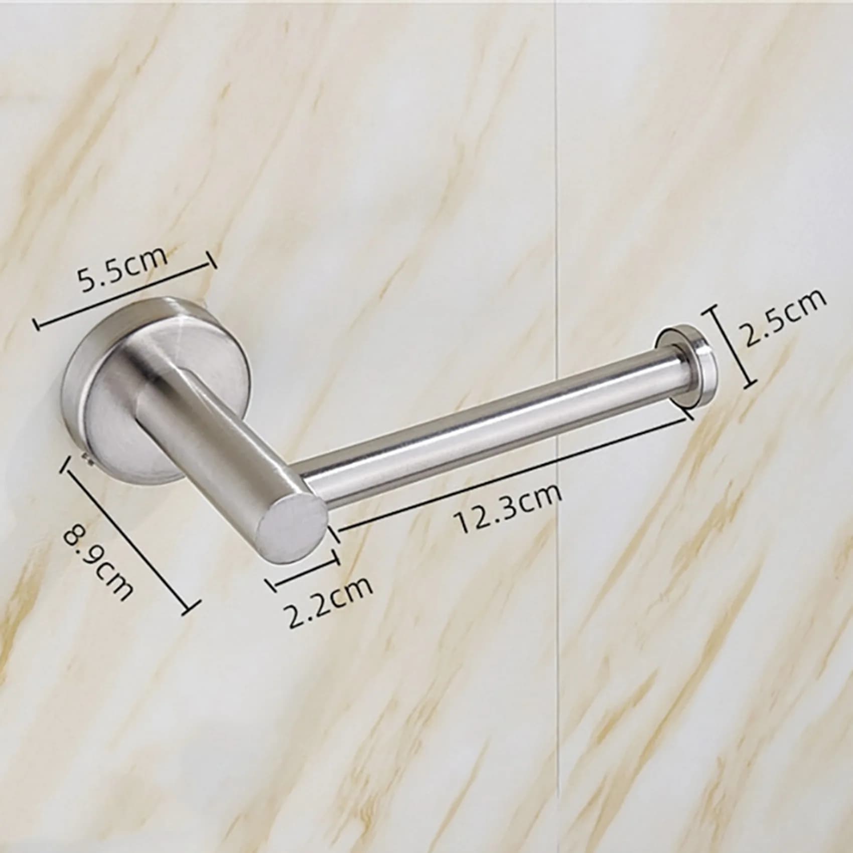 ABBY-2X Portarotolo di carta igienica Supporto da parete in acciaio inossidabile per bagno cucina