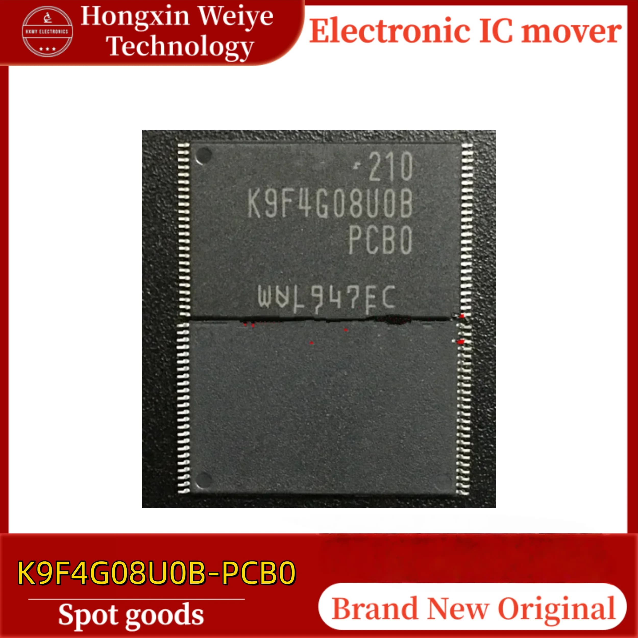 5/10 PCS K9F4G08U0B-PCB0 TSOP-48 Flash Memory IC Brand New In Stock