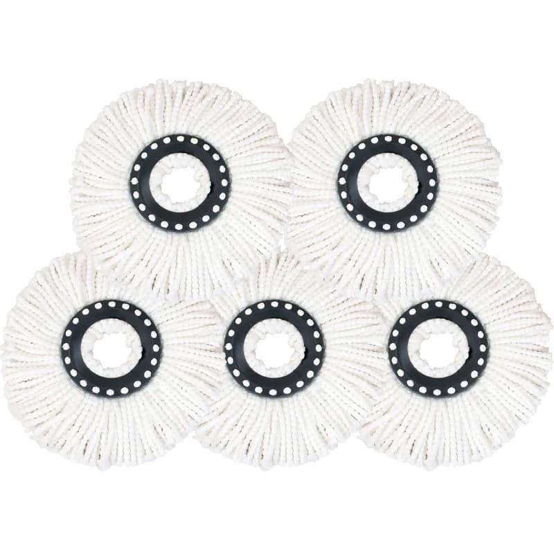 Universal Mop Head Refill Rotary Mop Microfiber Round 16mm Mopping Head Microfiber Rag Mop Spare Tool Clean