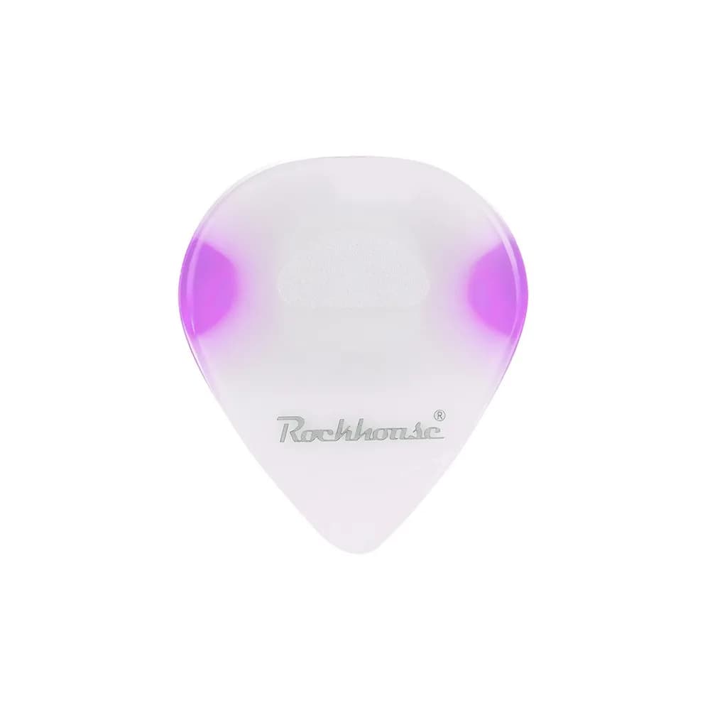 ABS Glowing Acoustic Guitar Picks Multicolors with LED Light Touch Luminous Electric Guitar Bass 4.1*4.1cm