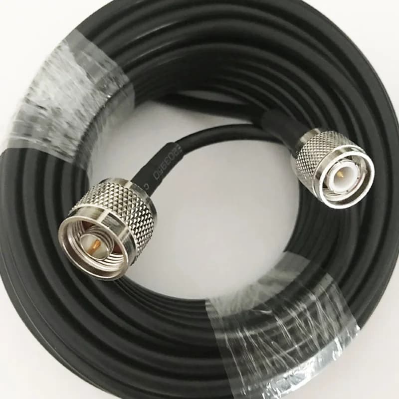 Cavo 5D-FB, connettore N maschio, cavo TNC maschio, coassiale a bassa perdita, antenna radio, amplificatore di segnale per router WiFi, 32 piedi, 10 m, 50 Ohm