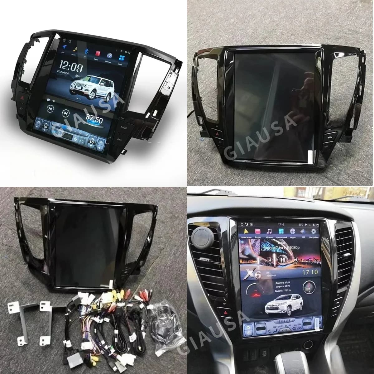 Car Radio For Mitsubishi Pajero Sport 2007-2020 Automotive Multimedia Carplay Android13 Auto GPS Stereo