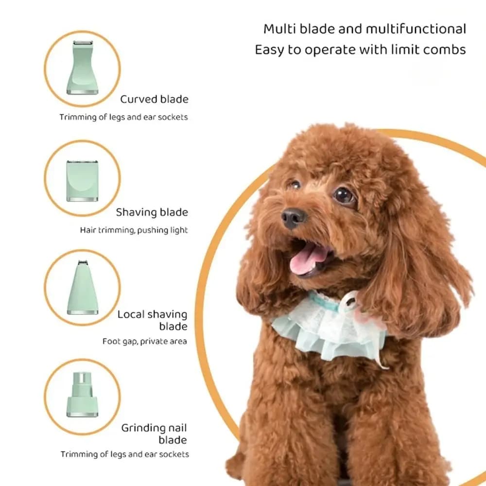 Nuovo Tosatore per Animali Domestici Senza Fili, Ricaricabile USB, Portatile, Silenzioso, Strumento per la Toelettatura di Cani e Gatti