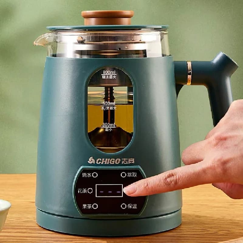110V 220V multifunzionale portatile Tea Maker Home Health Pot isolamento automatico vetro vapore fiore teiera pentola riscaldante 800ml