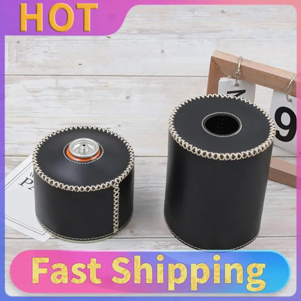 Protective Cover for Gas Tanks in PU Leather 450/230G, Protective Housing for Gas Tanks, Camping Accessories