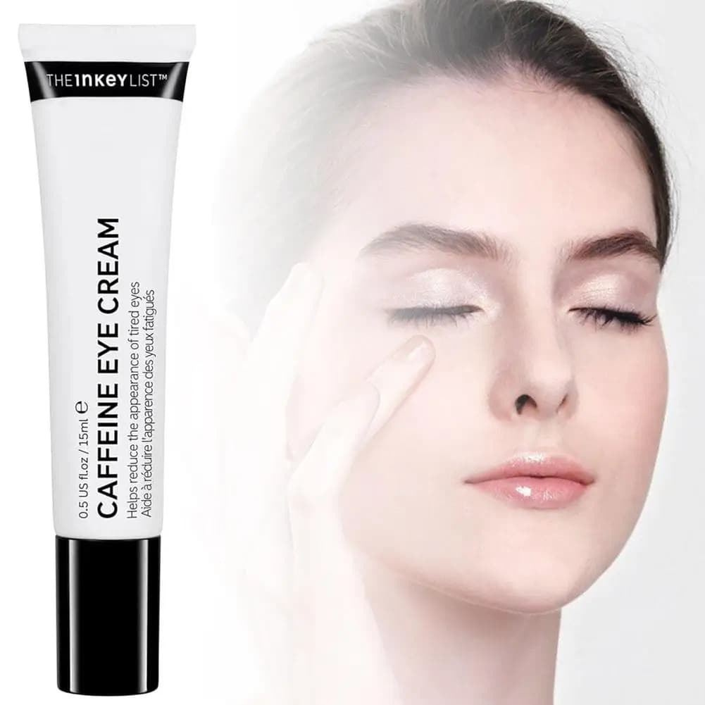 Crema Contorno Occhi alla Caffeina 15ml e Stick Esfoliante per il Corpo, Crema Idratante e Rassodante per Occhi, Cura Profonda della Pelle, Illumina e Migliora il Gonfiore degli Occhi