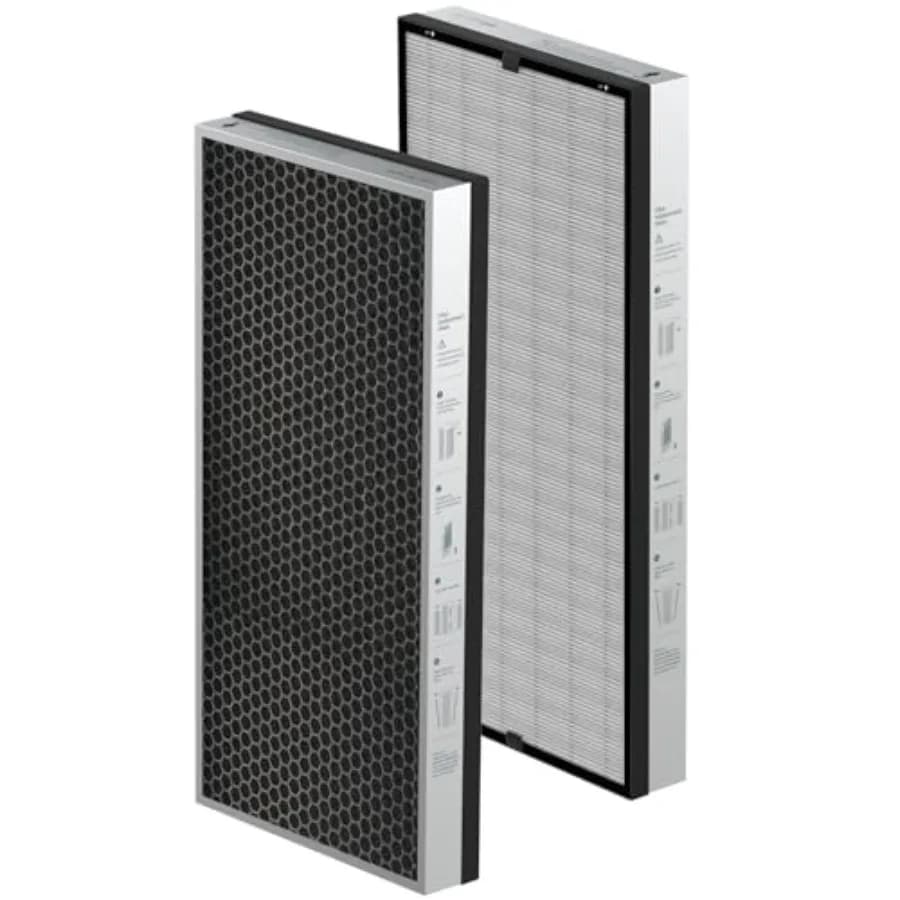 Filtro di ricambio originale per purificatore d'aria JF1500, vero filtro HEPA, 5,52 libbre, carbone attivo, confezione da 2