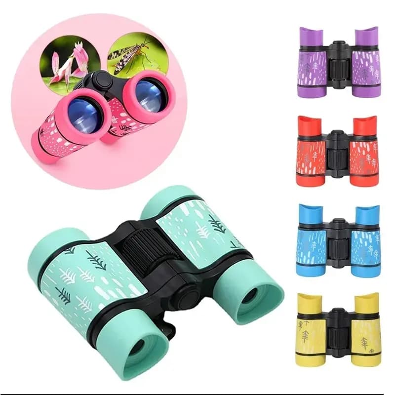 Telescopio binoculare per bambini 4X30mm Telescopio per apprendimento educativo per bambini Telescopio ottico pieghevole per birdwatching