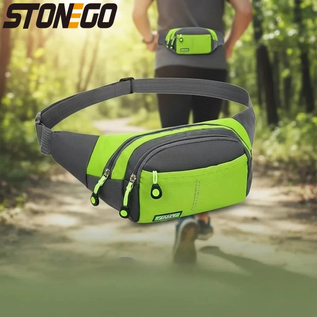 Men's Waterproof Waist For Men Women Multifunctional Waist Bag for Cycling, Running, Gym
