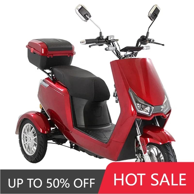 RRE Eye-catching 60v powerful electric motorcycle tricycle 3-wheel bicycle with reversing