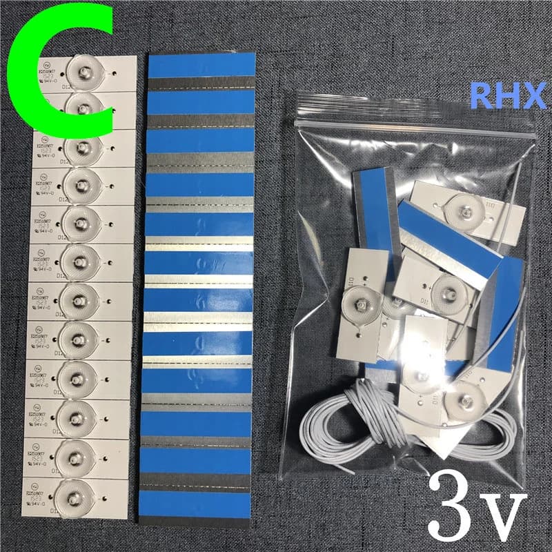 FOR 3V 6V Square lens aluminum lamp strip Concave Lens for LED Backlight Strip Repair TV Hisense TCL Konka Skyworth 100%NEW
