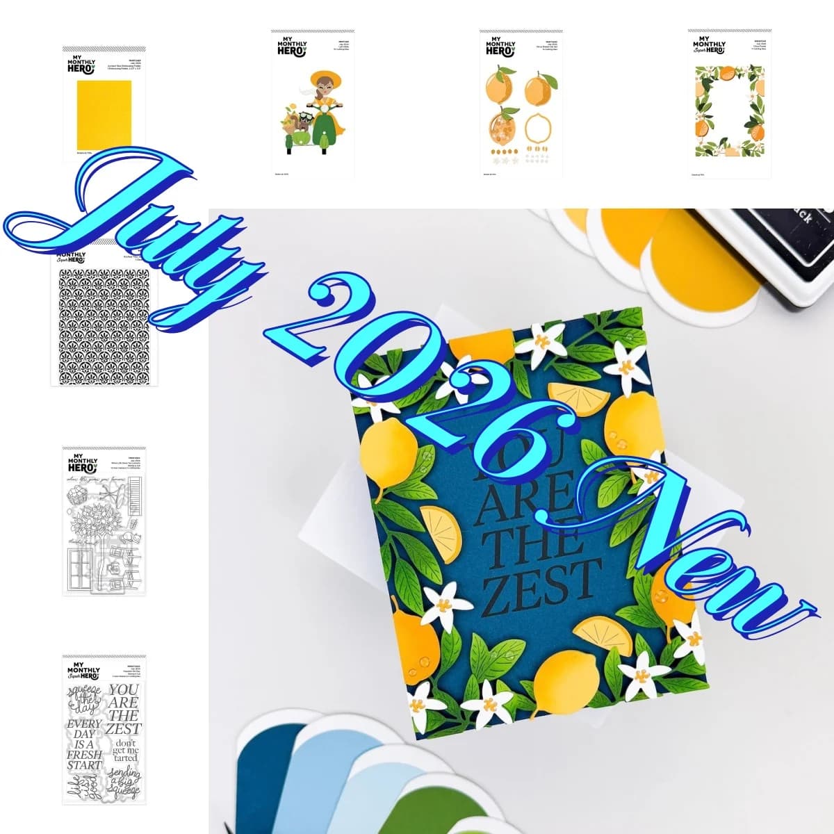 New Citrus Frame Arched Tiles Ride Lemons Metal Cutting Dies Clear Stamps Hot Foil for DIY Scrapbook Diary Supplies July 2026