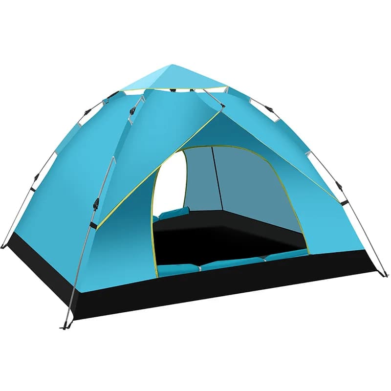 Hot-selling Quick-opening Portable Tent 190T Silver-coated Fabric Waterproof and Sun-proof Outdoor Tent for Camping