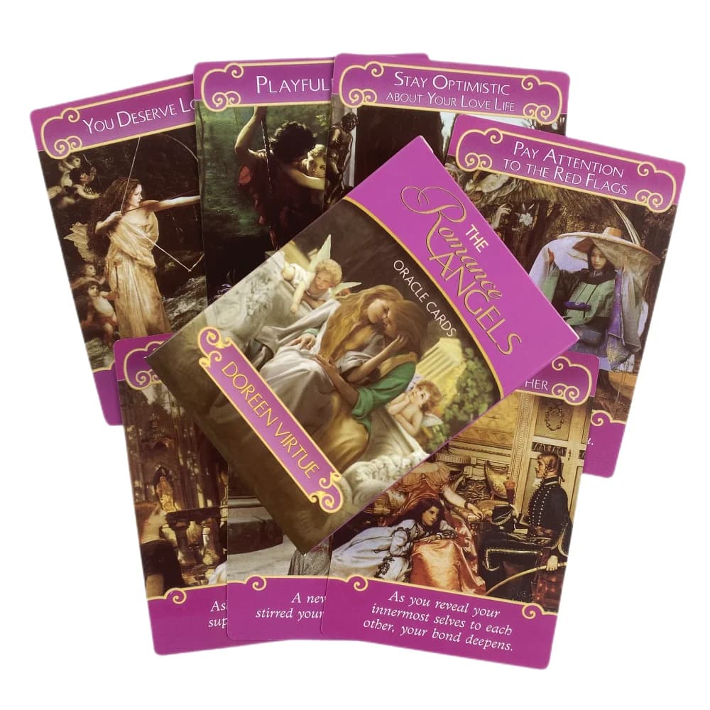 The Romance Angels Oracle Cards Divination Deck English Vision Edition Tarocchi Gioco da tavolo per la festa