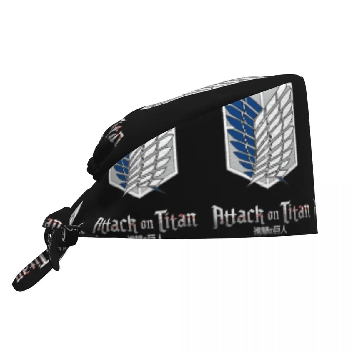 Cappello Chirurgico Traspirante Attack on Titan, Berretto Medico Unisex, Cappello da Infermiere alla Moda con Motivi Cartoon e Manga