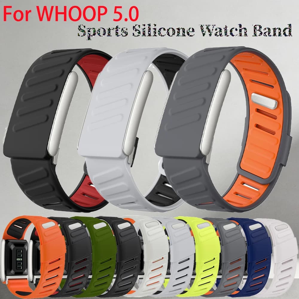 For the WHOOP 5.0 Silicone Sports Band CR7-Inspired Sport Band compatible with the WHOOP5.0 two-tone waterproof sports wristband