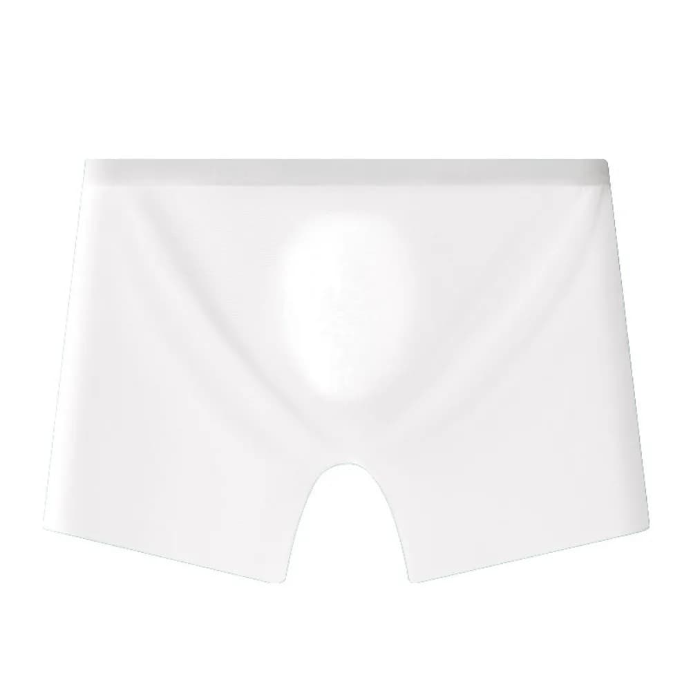 Slip Boxer Ultra Sottili Tinta Unita Morbidi Traspiranti Asciugatura Rapida in Seta Ghiaccio, Intimo Seamless da Uomo per Uso Quotidiano
