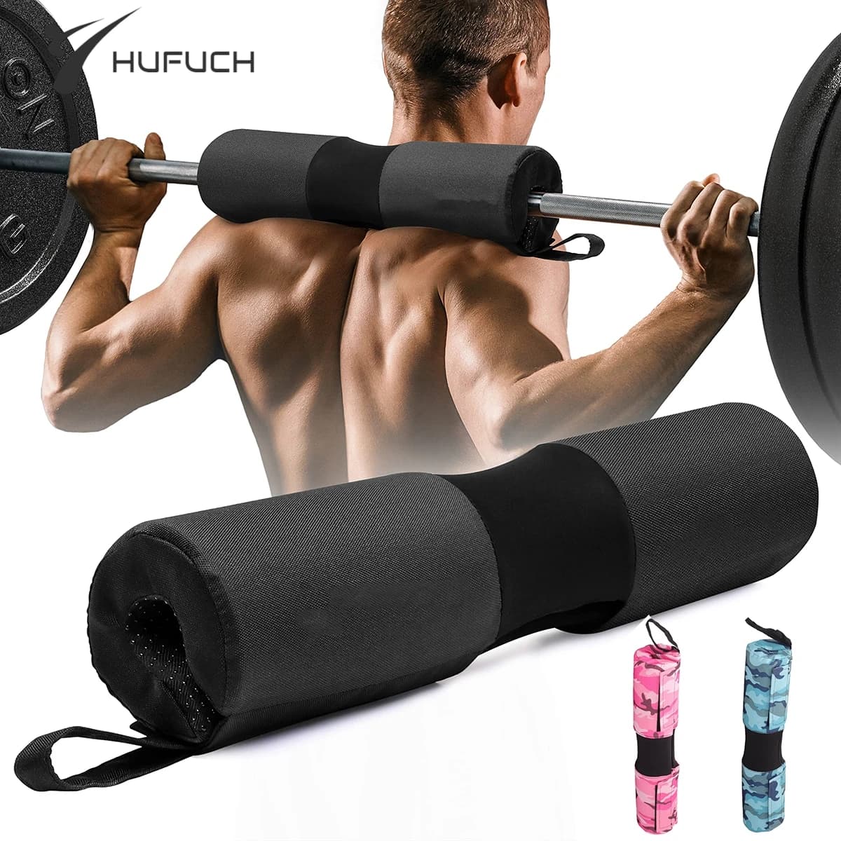 Fitness Lifting Weights Balancing Pad Squat Protective Column Support Bearings for Gym Spools Hip Training Weight Lifting Equipment