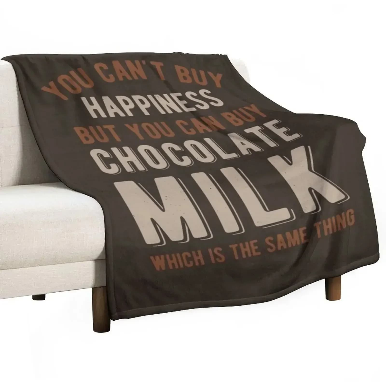 Funny Chocolate Milk Throw Blanket for sofa christmas decoration Cute Comforter Beach Sleeping Bag Blankets
