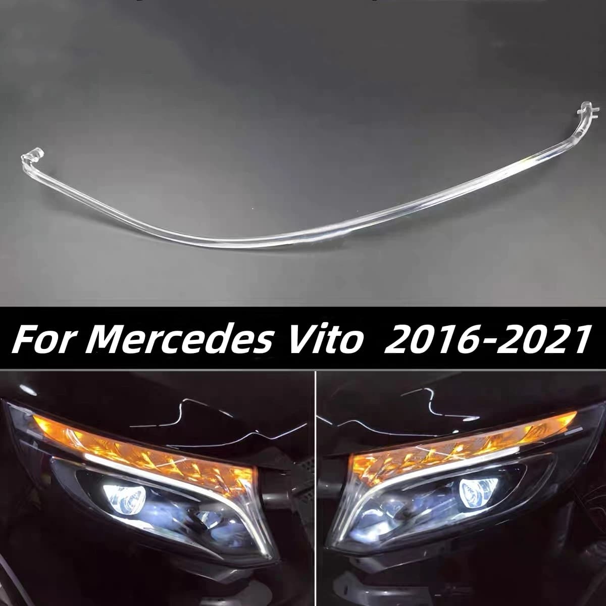 Per Mercedes Benz Classe V W447 Vito V250 V260 2016-2021 Auto DRL HA CONDOTTO il Faro Luce Guida Striscia di Luce di Marcia Diurna Tubo