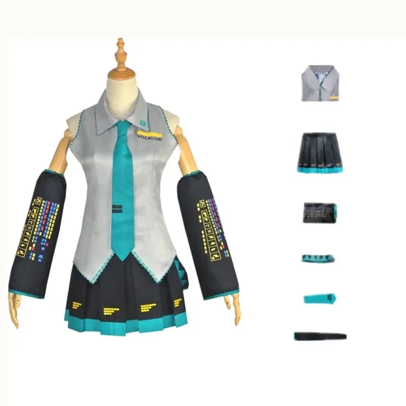 2026 Vocaloid Miku - Japanese Men Women Wig Costume Future Miku Cosplay Outfit for Beginners Female Halloween Outfit Plus U4TXJ