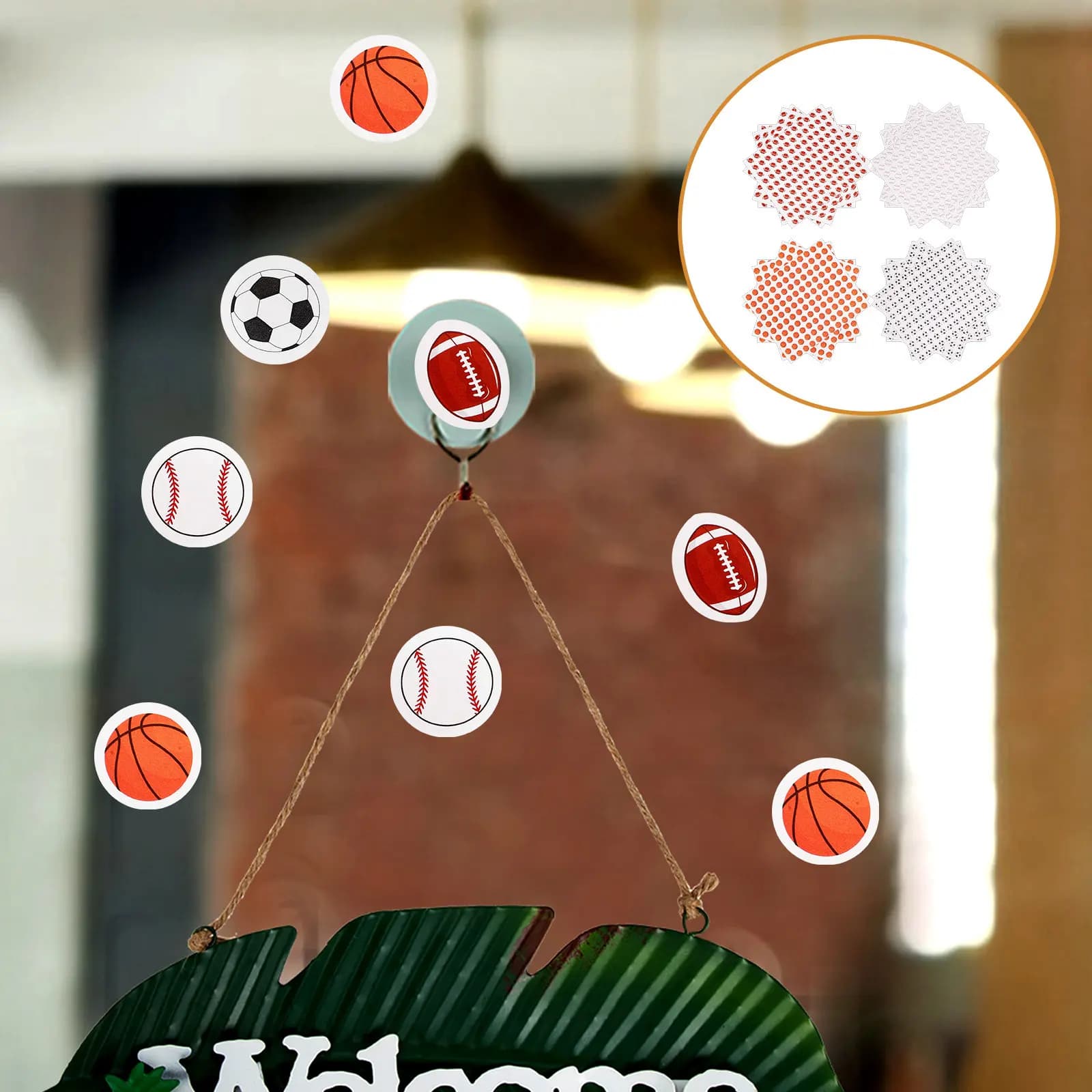 20 Fogli di Adesivi a Tema Palloni Sportivi per Decorazioni Feste Sportive, Scrapbook, Fai da Te, Basket, Calcio, Tennis